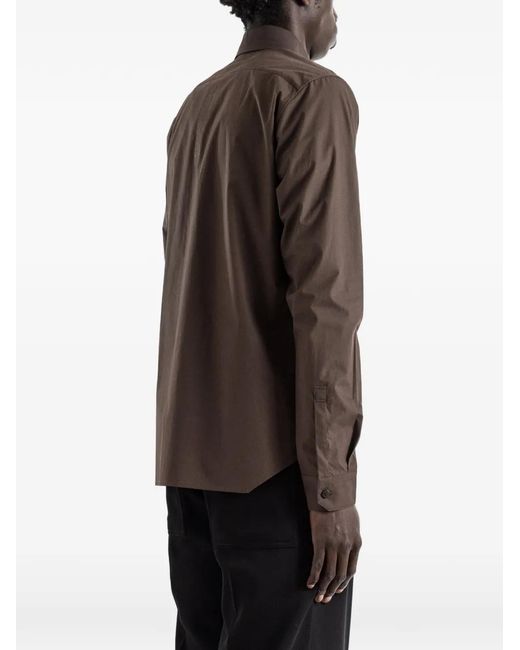 Rick Owens Brown Work Shirt for men