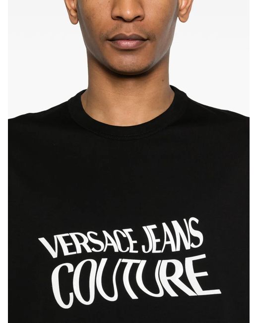 Versace Jeans Couture Black Logo Liquify T-Shirt for men