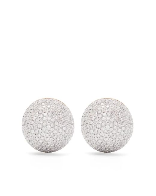 Yvonne Léon White 9Kt And Boule Disco Diamond Earrings for men