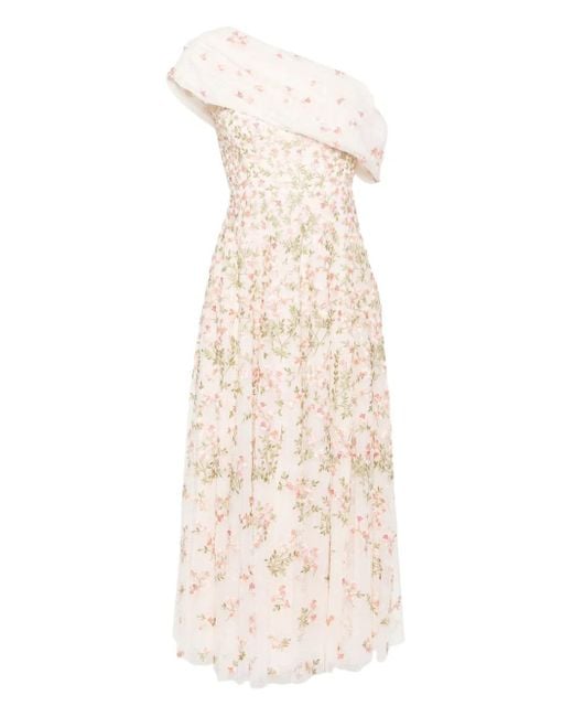 Needle & Thread Natural Everett Bloom Gown