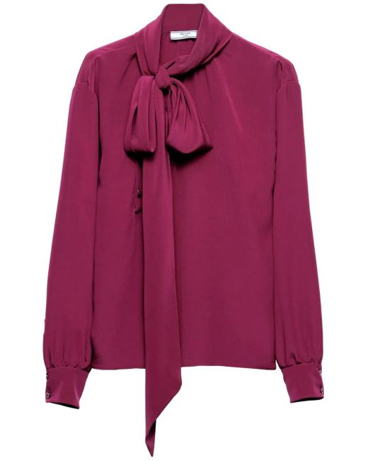 Prada Marocain シャツ Purple