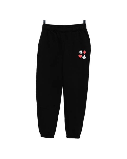 Melt Black Graphic-Print Track Pants for men