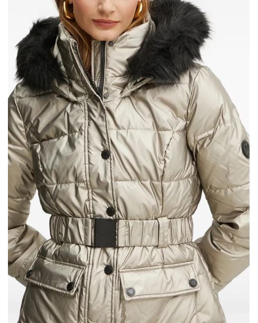 Morgan Natural Hooded Belted Jacket