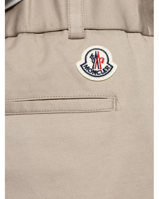 Moncler Natural Gabardine Trousers for men