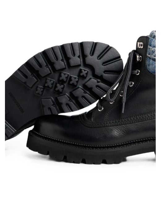 DSquared² Stiefeletten Mit D2 Monogramm in Black für Herren