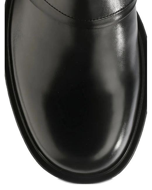 Högl Billie バックル レザーブーツ Black