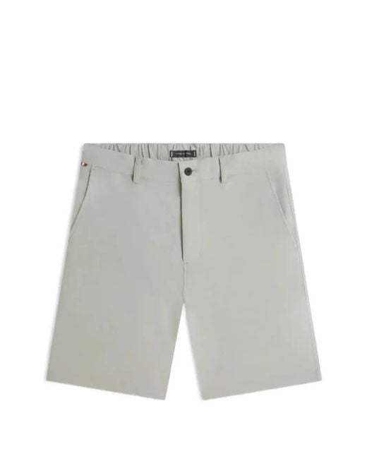 Tommy Hilfiger Gray Dover Flag Chino Shorts for men