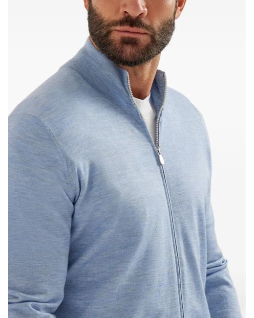 Brunello Cucinelli Leichter Cardigan in Blue für Herren
