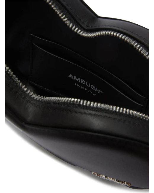 Ambush Black Heart Shaped Crossbody Bag