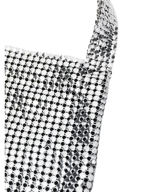 Rabanne White Chainmail Tote Bag