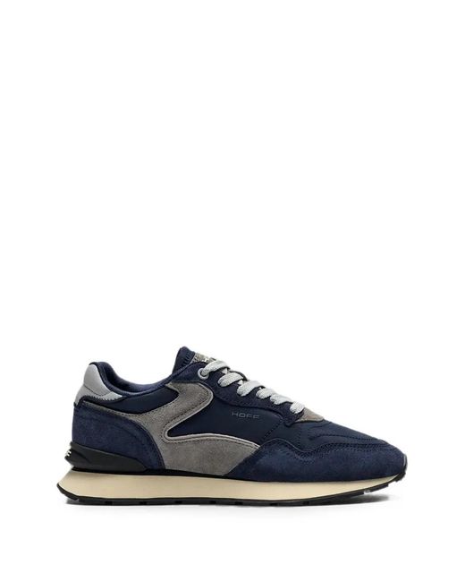 HOFF Blue City Panelled Suede-Trim Sneakers for men