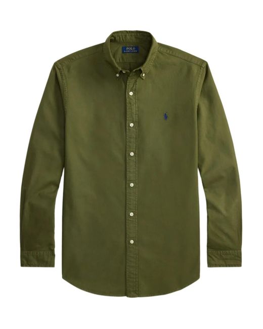 Polo Ralph Lauren Green Long-Sleeve Shirt for men
