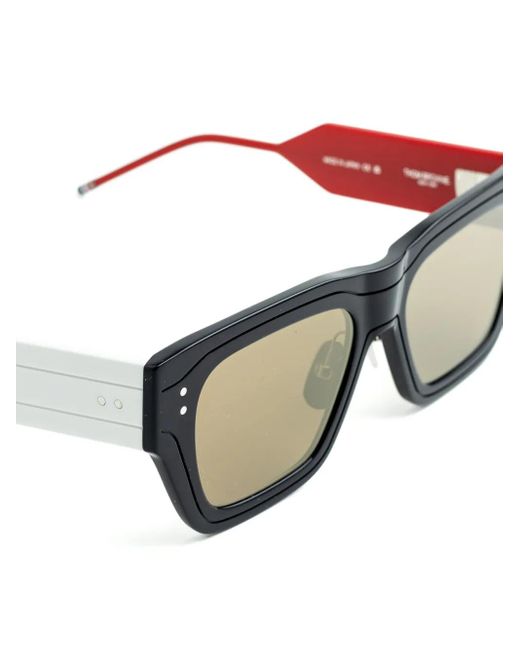 Thom Browne スクエアフレーム サングラス Black