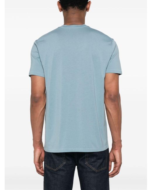 T-shirt con ricamo di Tom Ford in Blue da Uomo