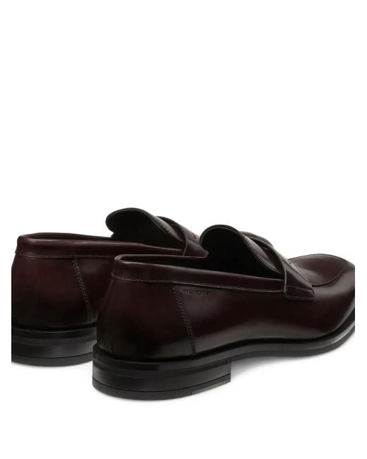 Stuart Weitzman Brown Clup Classic Loafers for men