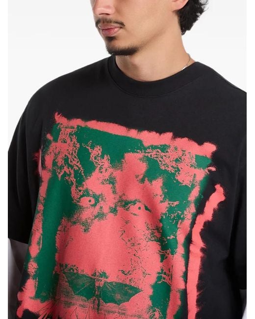 Nike Black Sportswear Good Vs Evil Graphic-Print T-Shirt for men