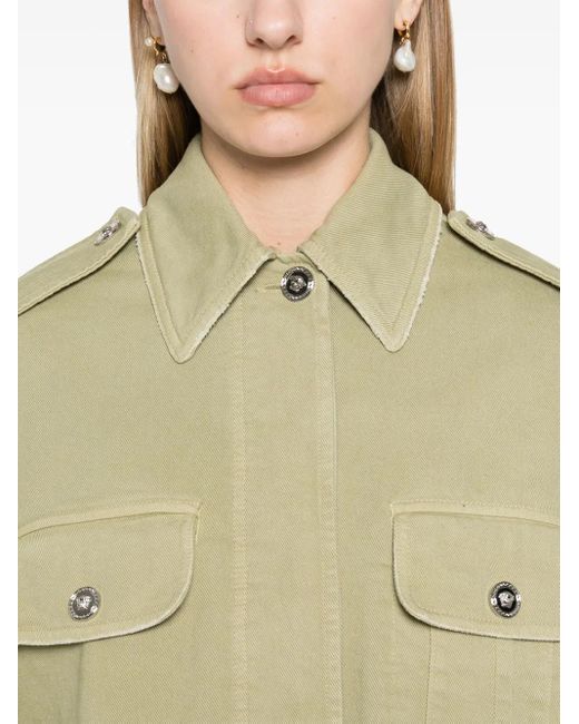 Versace Natural Cargo Denim Jacket