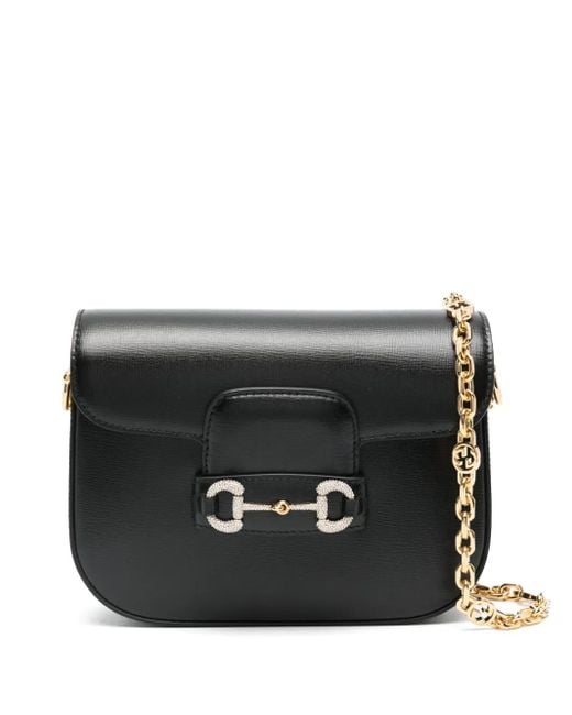 Gucci Black Mini Horsebit 1955 Shoulder Bag