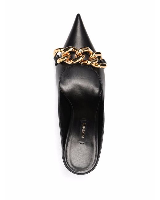 versace chain mules
