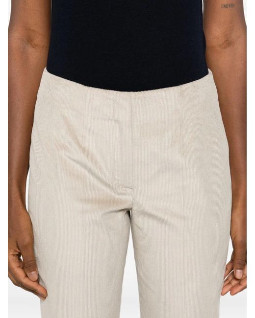 MARGON METAMORFOSI White Side-Split Corduroy Trousers