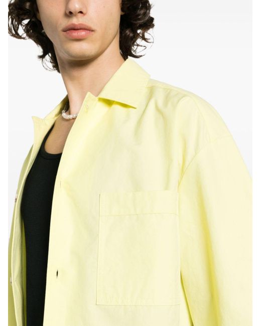 Nanushka Overhemd Met Borduurwerk in het Yellow voor heren