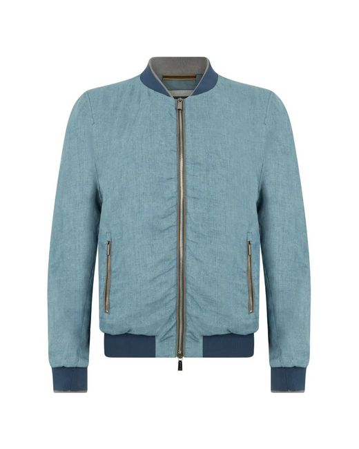 Plumífero Con Cremallera Moorer de hombre de color Blue