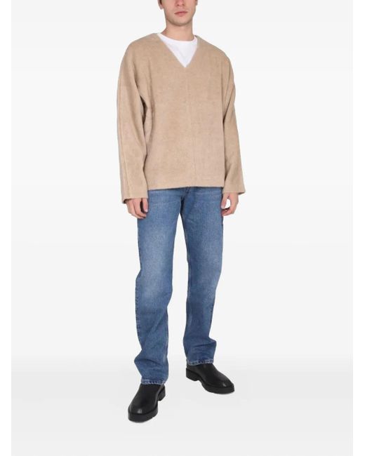 Séfr Natural V-Neck Sweater for men