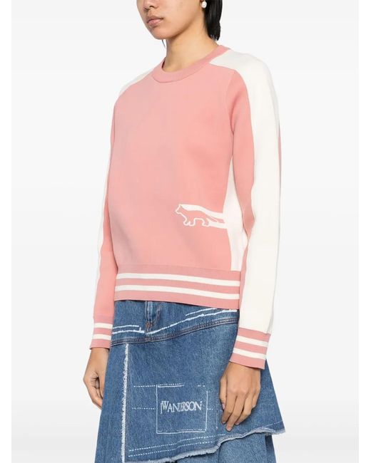Maison Kitsuné Pink Flash Fox Jumper