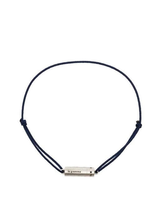 Le Gramme Metallic Bracelet À Logo Gravé for men
