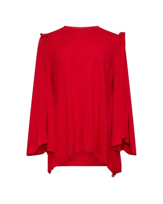 Comme des Garçons Red Side-Slit Sweater