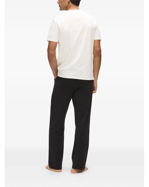 Karl Lagerfeld White Ikon-Print Pyjamas for men