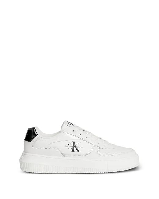 Calvin Klein White Lace-Up Sneakers