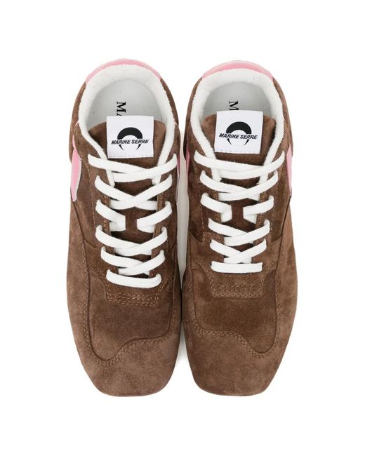 MARINE SERRE Brown Baskets Ms Rise Iii