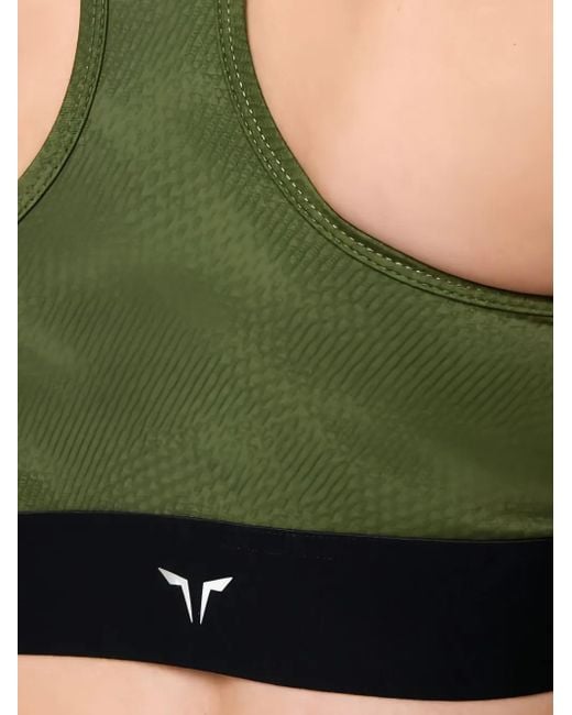 SQUATWOLF Green Wordmark Sport-Bh Mit Racerback