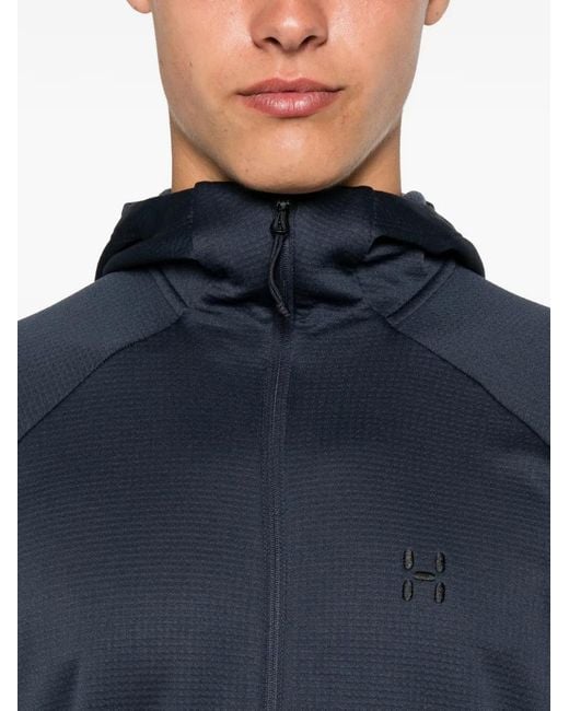 Haglöfs Blue Zip-Up Hoodie for men
