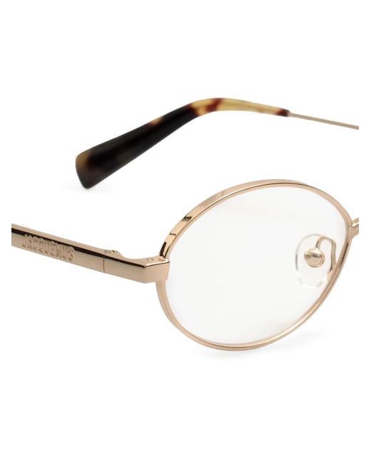 Jacquemus Natural Oval-Frame Glasses