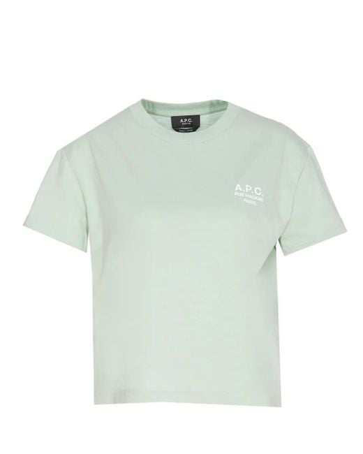 A.P.C. Green Printed T-Shirt