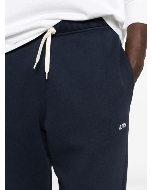 Autry Blue Logo-Embroidered Track Pants for men
