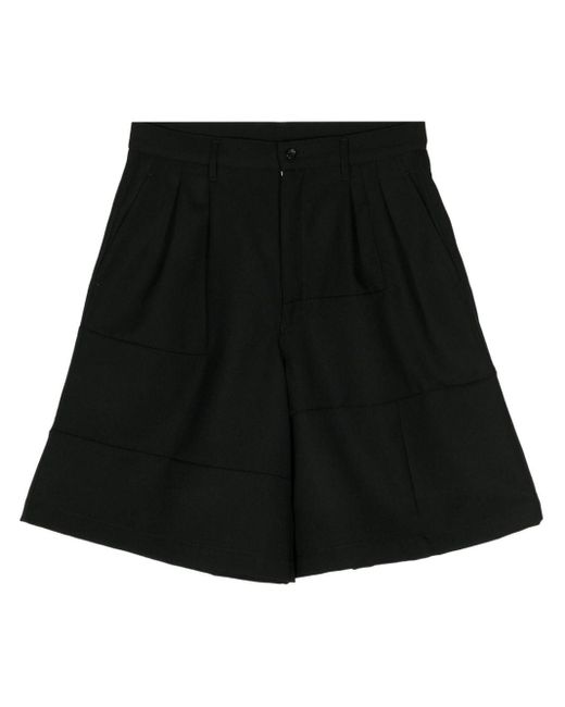 Comme des Garçons Black Pleated Wool Tailored Shorts - Men's - Wool for men