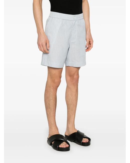 Jonathan Simkhai White Pinstriped Shorts for men