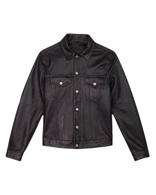 Sobrecamisa con botones Purple Brand de hombre de color Black