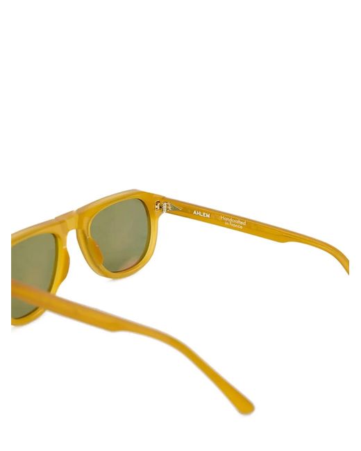 Ahlem Yellow Lunettes De Soleil À Monture Géométrique for men
