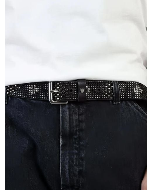 HTC Black Tory Studded Leather Belt