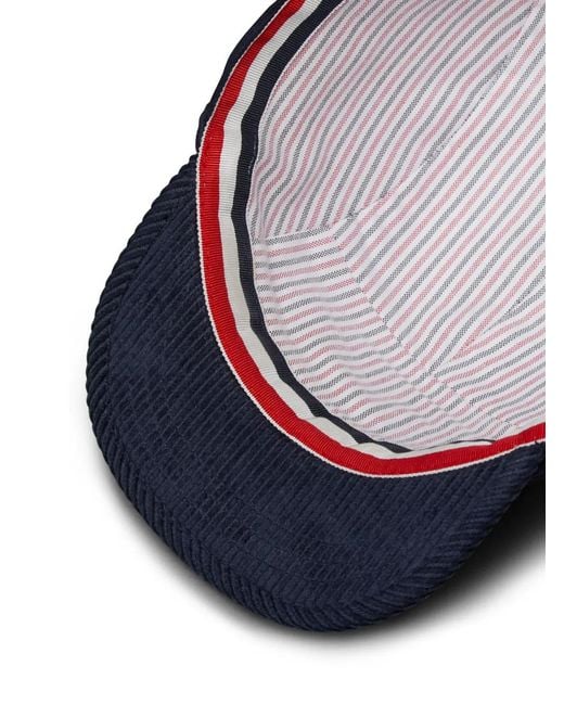 Thom Browne Blue Hector-Motif Baseball Cap for men