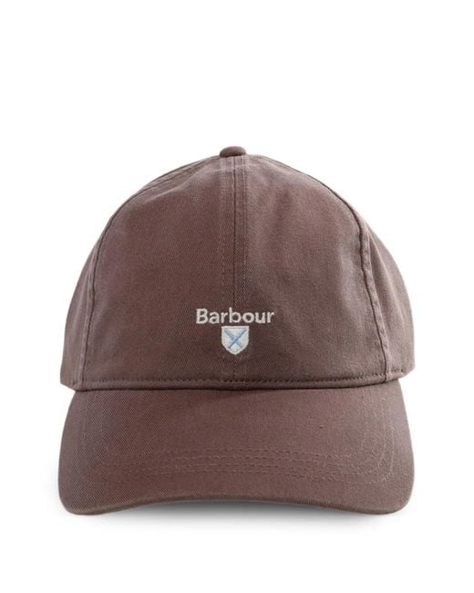 Barbour Brown Logo-Embroidered Baseball Cap for men