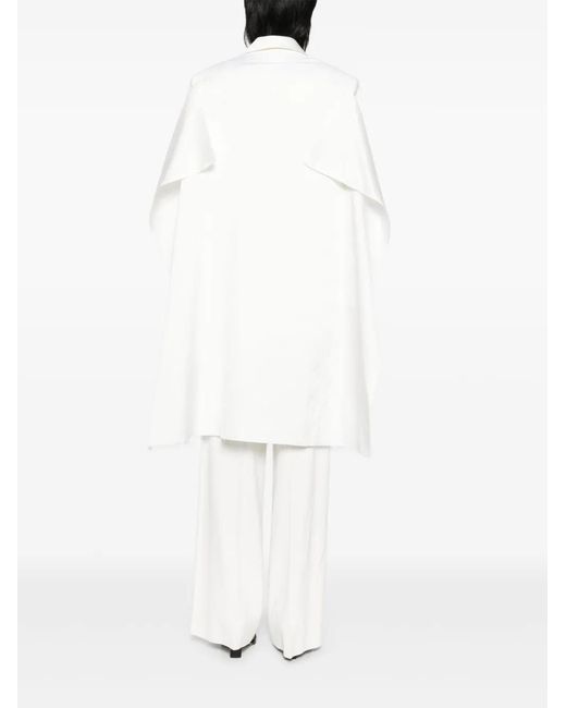 Undercover White Lace-Trim Blazer