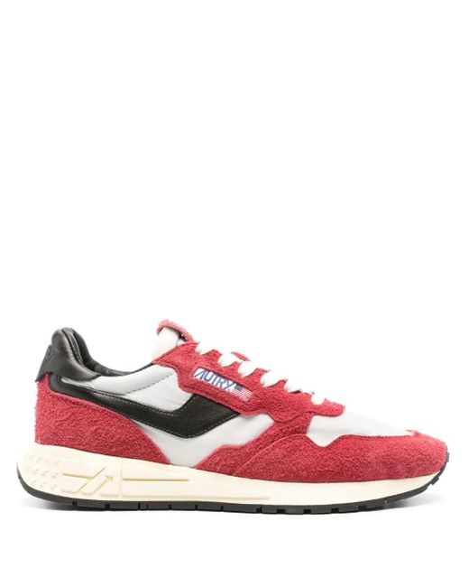 Autry Pink Reelwind Panelled Sneakers for men