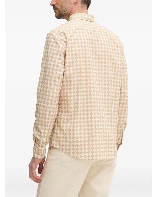 Trussardi Natural Check-Pattern Shirt for men