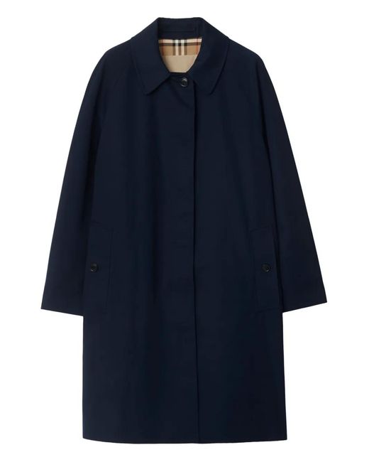 Burberry Blue The Camden Heritage Car Coat
