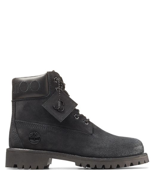 Botas con logo de x Timberland Jimmy Choo de Cuero de color Negro | Lyst